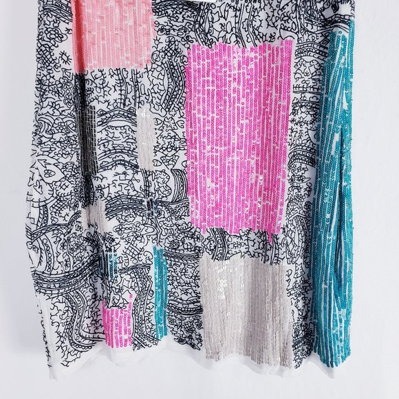 Anthro Yoana Baraschi NWT Sequin Embroidered Dress - Picture 4 of 16